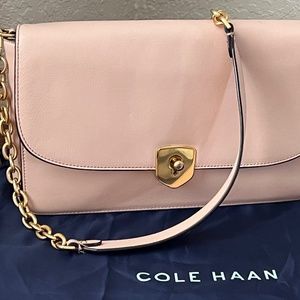 Cole Haan Marli Clutch Pink Nude Handbag